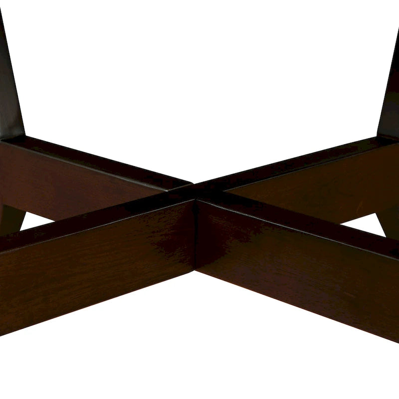 32inch runder Couchtisch aus Holz für das Wohnzimmer, runder Couchtisch aus Holz im Mid-Century-Bauernhausstil für Wohnungen, einfache Montage