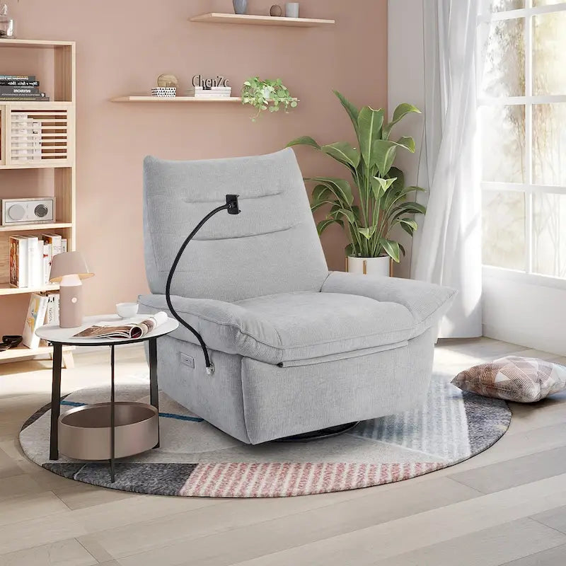 Upholstered Power Recliner Lounge Chair