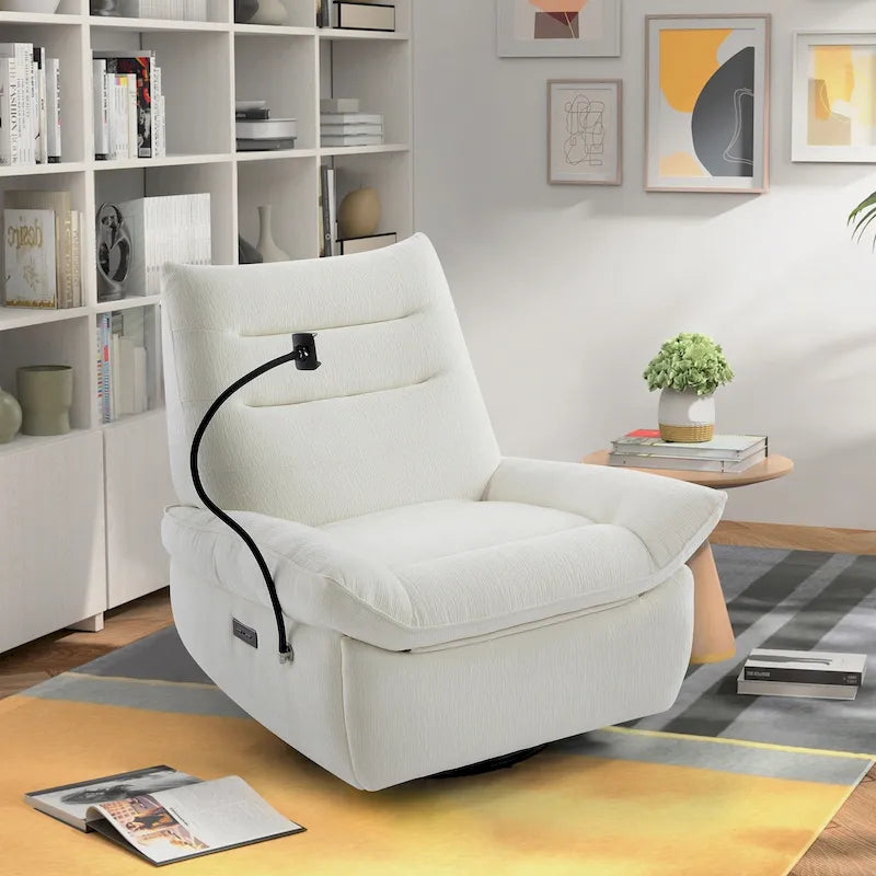 Upholstered Power Recliner Lounge Chair