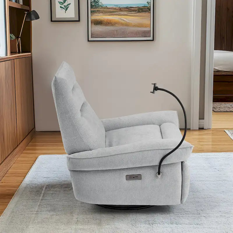 Upholstered Power Recliner Lounge Chair