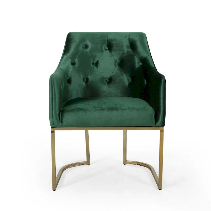 Modern Tufted Glam Accent Chair