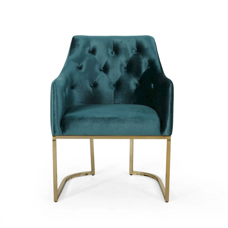 Modern Tufted Glam Accent Chair
