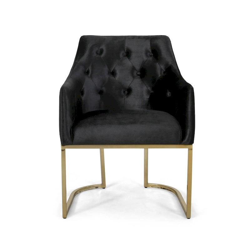 Modern Tufted Glam Accent Chair