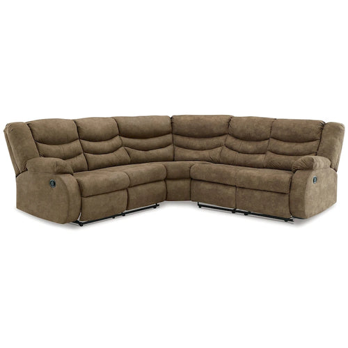 2-Piece Faux Leather Reclining Sectional - 99W x 99D x 40H