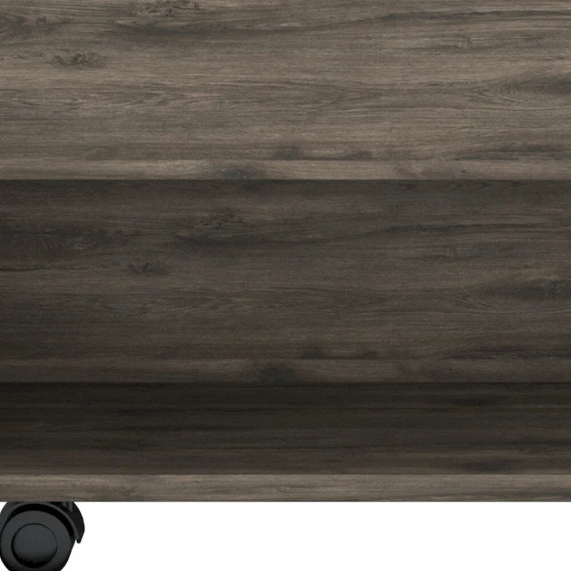 22 Dark Brown Manufactured Wood Rectangular Lift Top Coffee Table With Drawer - 15.3 H x 21.6 W x 19.6 D
