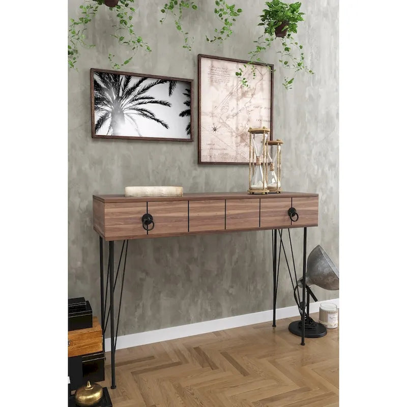 Modern Metal Legs Console Table