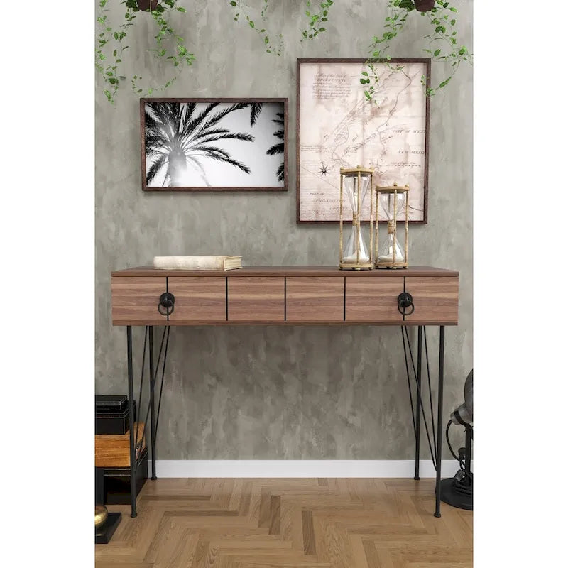 Modern Metal Legs Console Table