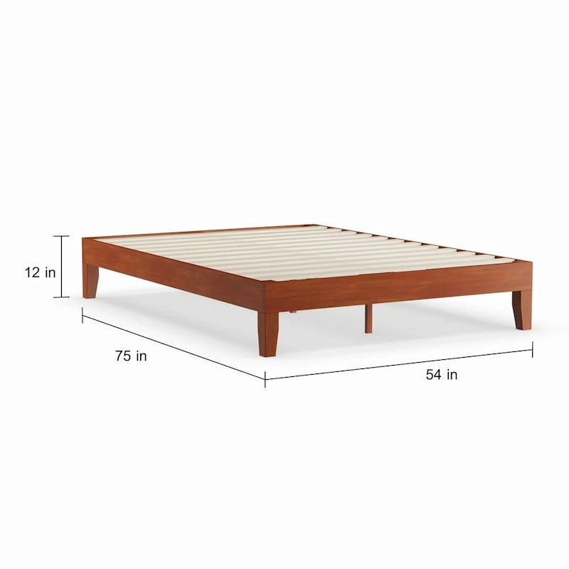 12-inch Wood Full-Size Platform Bed