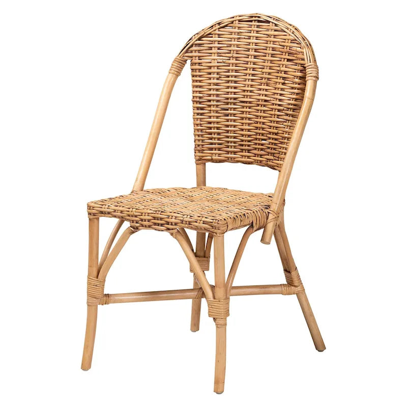 Modern Bohemian Natural Rattan Dining Chair