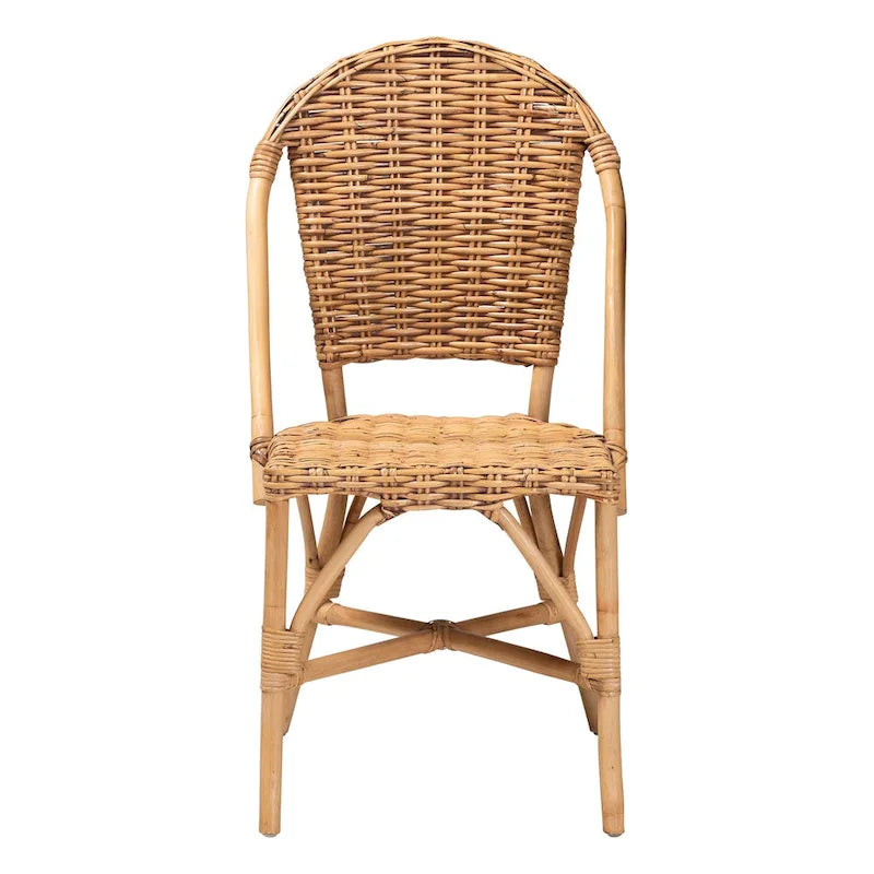 Modern Bohemian Natural Rattan Dining Chair