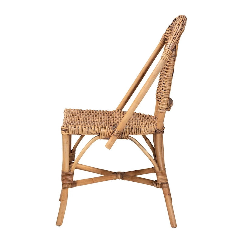 Modern Bohemian Natural Rattan Dining Chair