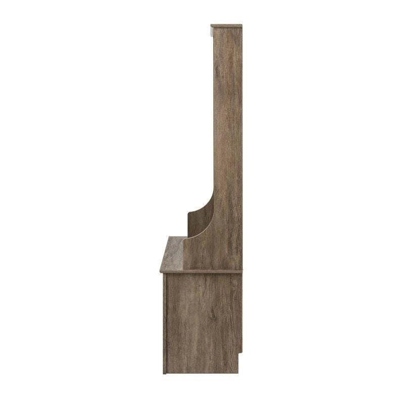 Grauer Garderobenständer für den Eingangsbereich mit Schuhfächern - 68 H x 38 W x 15.5 D
