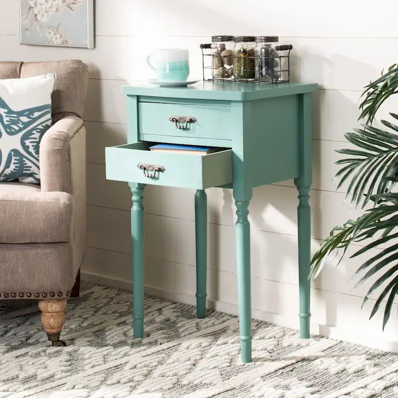 French Country End Table - 18"W x 15"D x 30"H