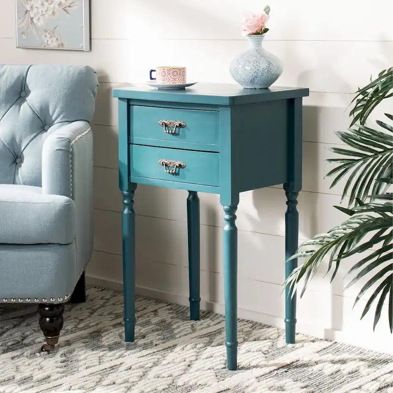 French Country End Table - 18"W x 15"D x 30"H