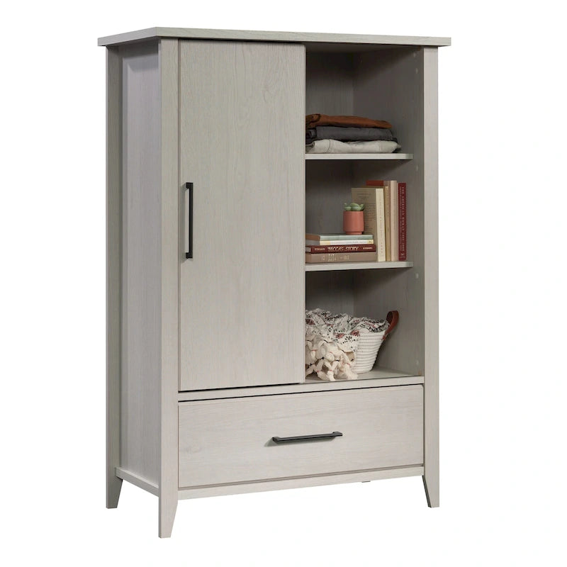 Glacier Oak Wardrobe Armoire with Drawer