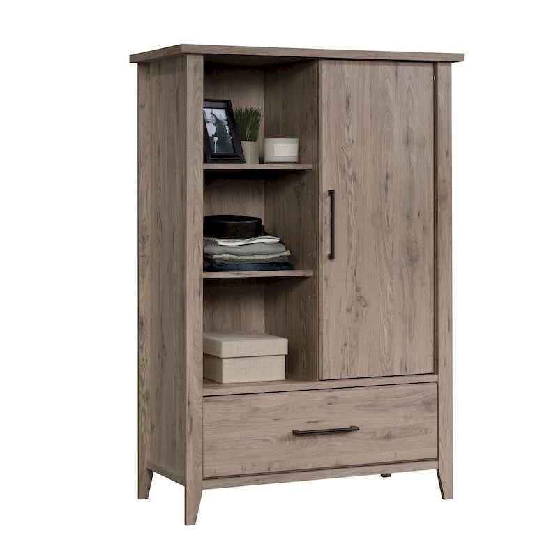 Glacier Oak Wardrobe Armoire with Drawer
