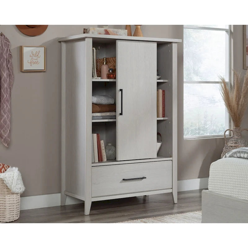 Glacier Oak Wardrobe Armoire with Drawer