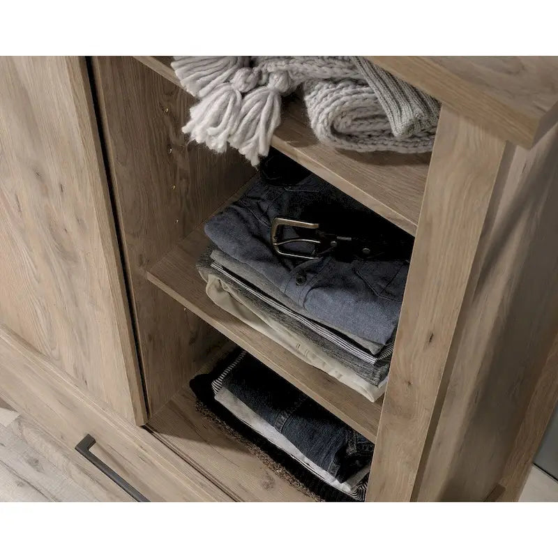 Glacier Oak Wardrobe Armoire with Drawer