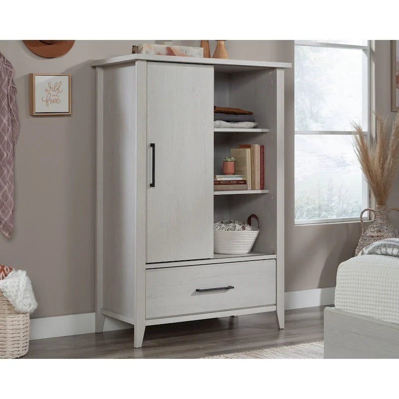 Glacier Oak Wardrobe Armoire with Drawer