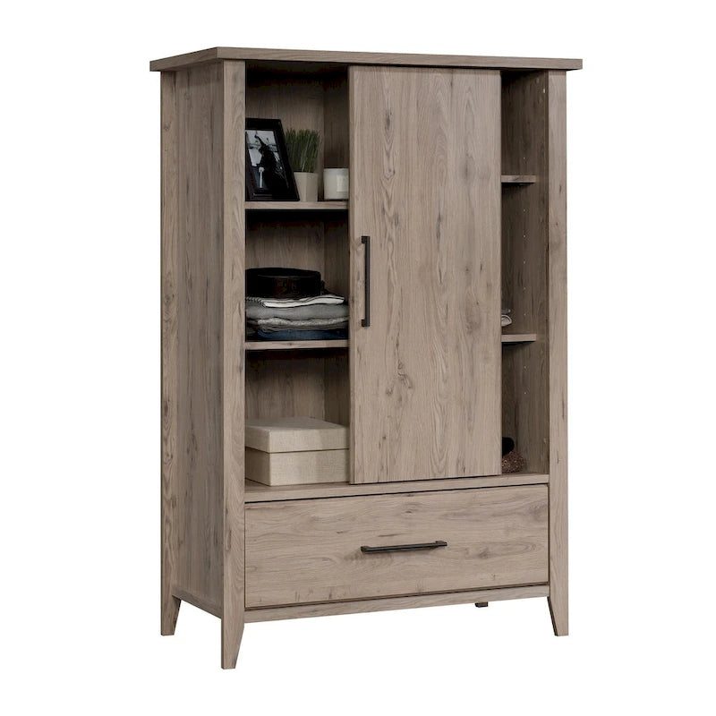 Glacier Oak Wardrobe Armoire with Drawer