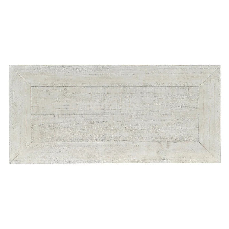 82" Vitrine aus wiederverwertetem Kiefernholz mit Türen aus gehärtetem Glas