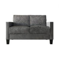 Zweisitzer-Sofa aus Samt mit Cordbezug im Mid-Century-Modern-Stil