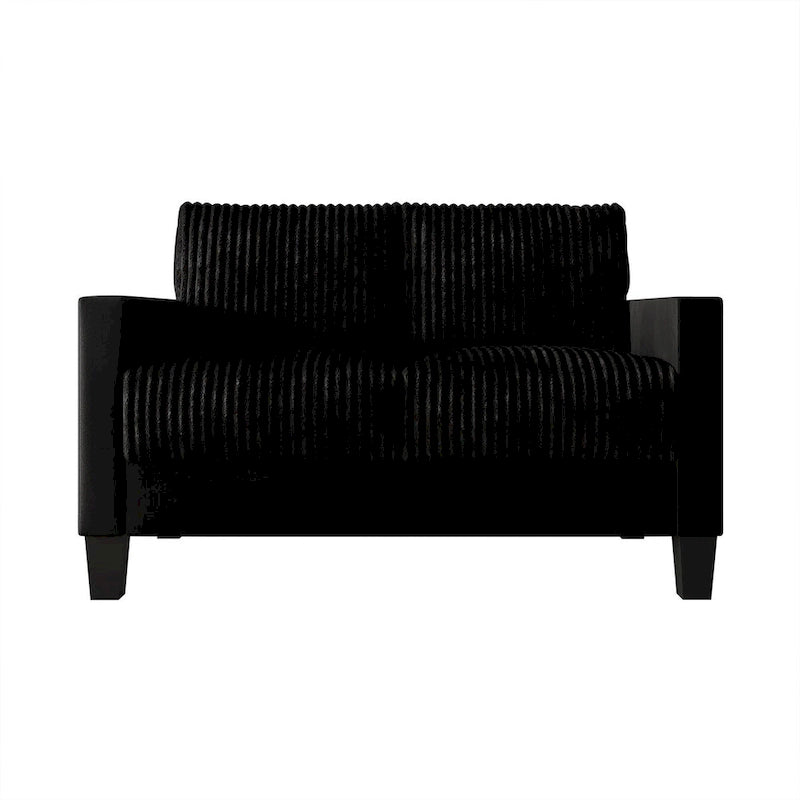 Zweisitzer-Sofa aus Samt mit Cordbezug im Mid-Century-Modern-Stil