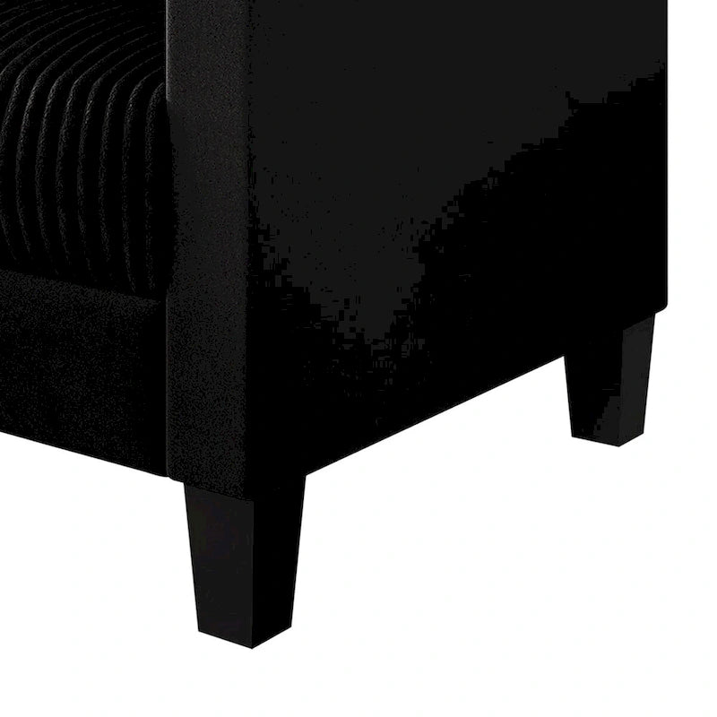 Zweisitzer-Sofa aus Samt mit Cordbezug im Mid-Century-Modern-Stil