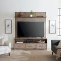 Entertainment-Center in poliertem Beige