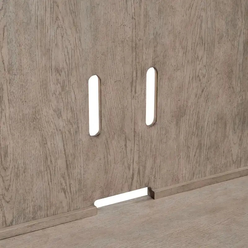 Entertainment-Center in poliertem Beige