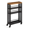 Industrieller Aufbewahrungswagen aus Metall - 18x7x30