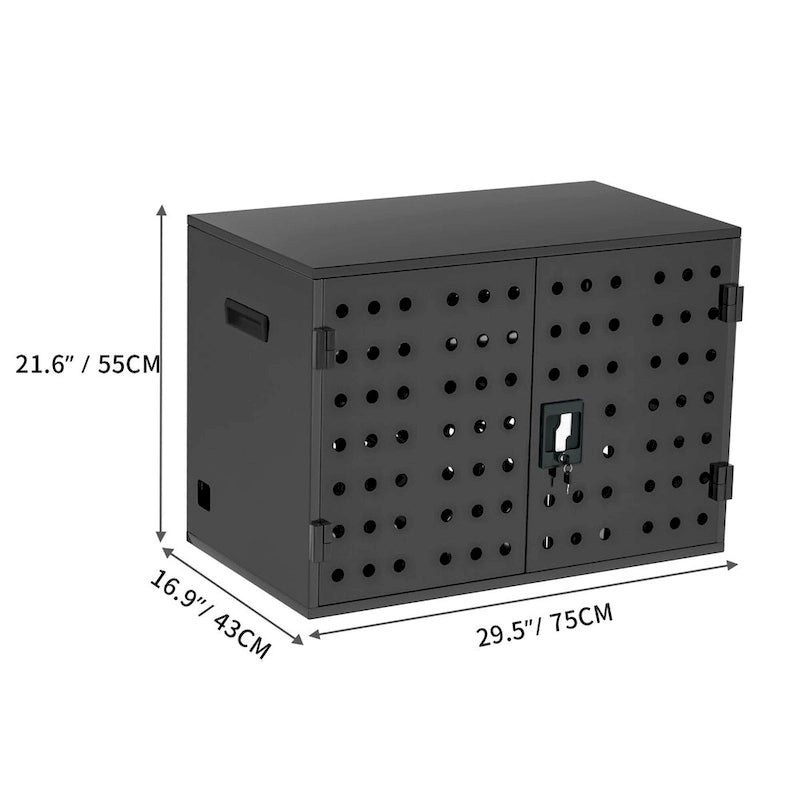 Metal Charging Cabinet with Lock and Ventilation