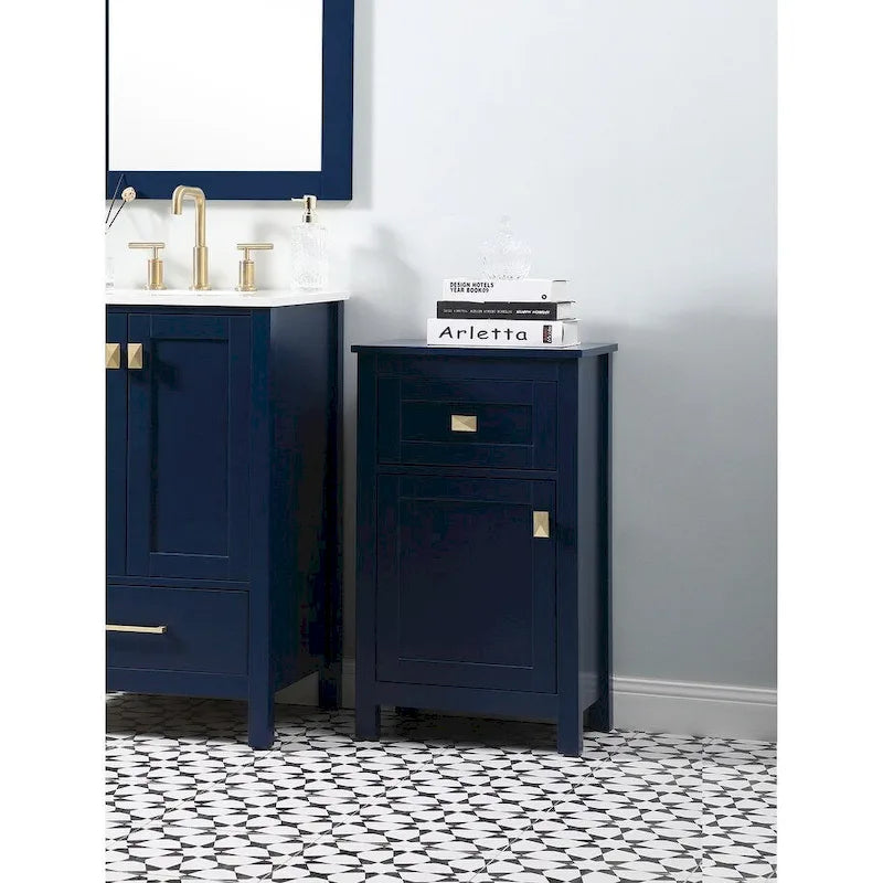 18-Inch Bathroom Storage Freestanding Cabinet