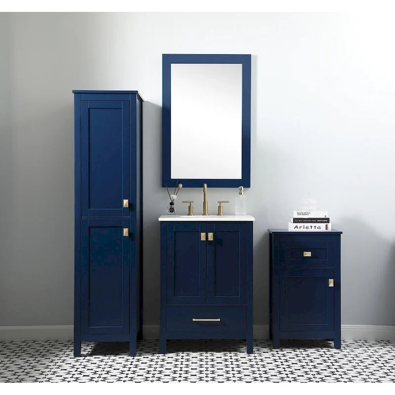18-Inch Bathroom Storage Freestanding Cabinet