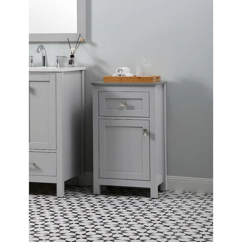 18-Inch Bathroom Storage Freestanding Cabinet