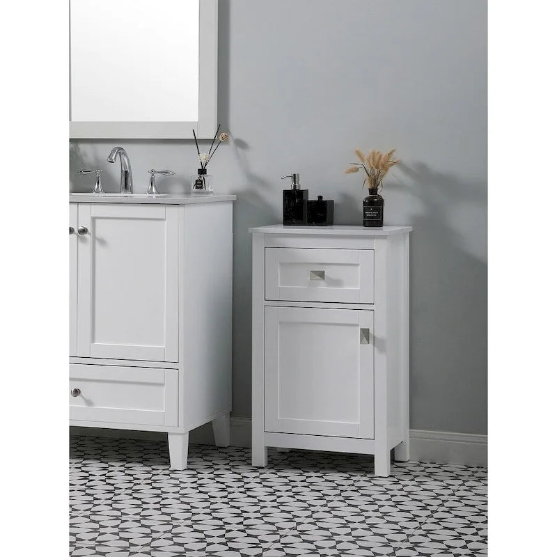 18-Inch Bathroom Storage Freestanding Cabinet