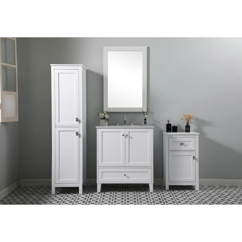 18-Inch Bathroom Storage Freestanding Cabinet
